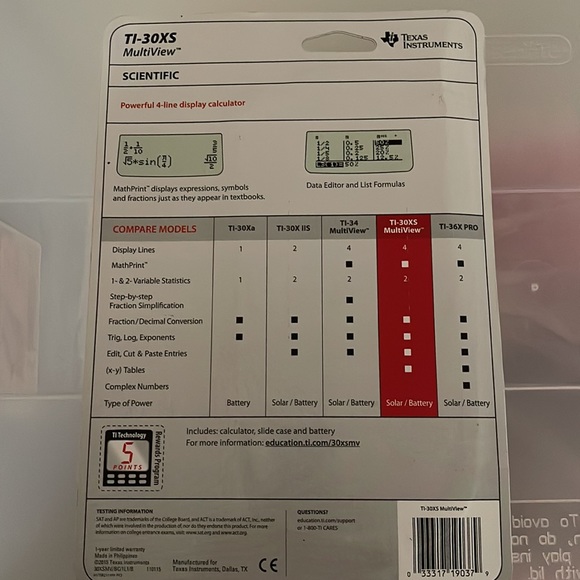 NEW TI-30XS - Picture 2 of 2